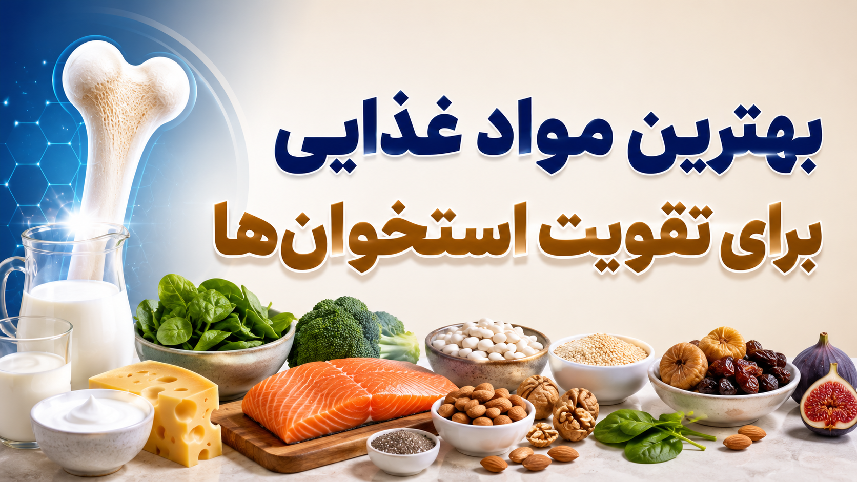 بهترین مواد غذایی برای تقویت استخوان ها
